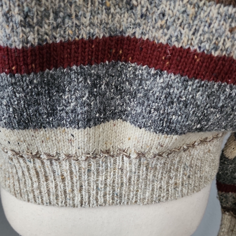 Limited Elegant Patchwork Turtleneck Sweater - image 8